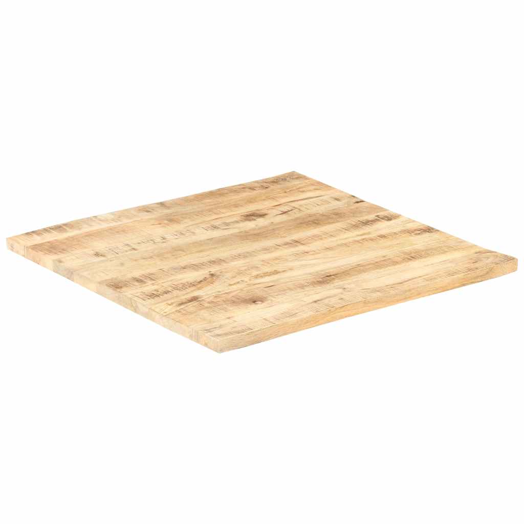 vidaXL Tischplatte Massivholz Mango 25-27 mm 60x60 cm