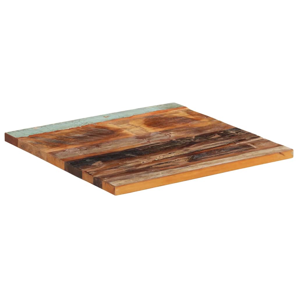 vidaXL Tischplatte Quadratisch 60x60 cm 25-27 mm Altholz Massiv