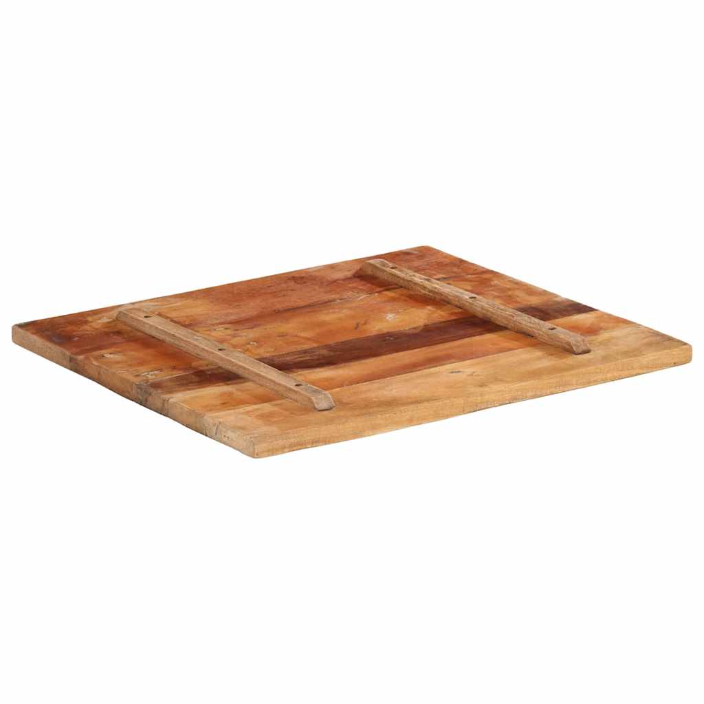 vidaXL Tischplatte Rechteckig 60x70 cm 25-27 mm Altholz Massiv