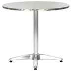 vidaXL Gartentisch Silbern 80x70 cm Aluminium
