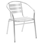 vidaXL 5-tlg. Garten-Essgruppe Aluminium Silbern