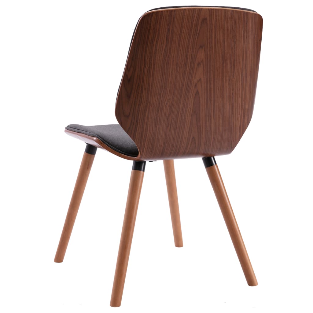 vidaXL Esszimmerstühle 2 Stk. Grau Stoff