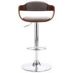 vidaXL Barhocker Sperrholz und Taupe Stoff