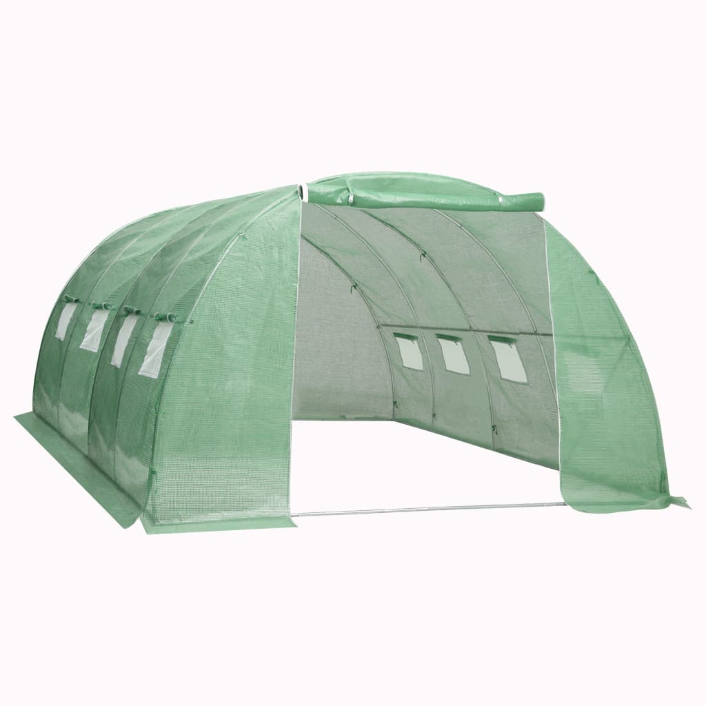 vidaXL Gewächshaus 16 m² 4x4x2 m