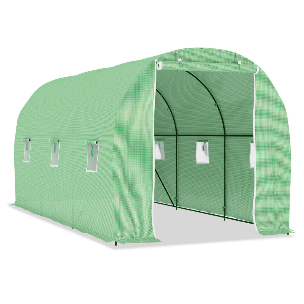 vidaXL Gewächshaus 9 m² 4,5x2x2 m