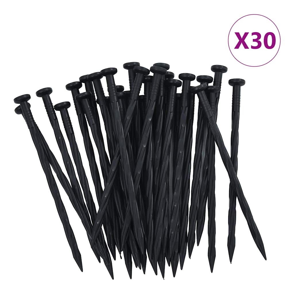 vidaXL Flexible Rasenkante mit 30 Nägeln 10 m 5 cm