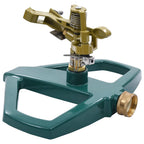 vidaXL Rotierender Sprinkler Grün 21×22×13 cm Metall