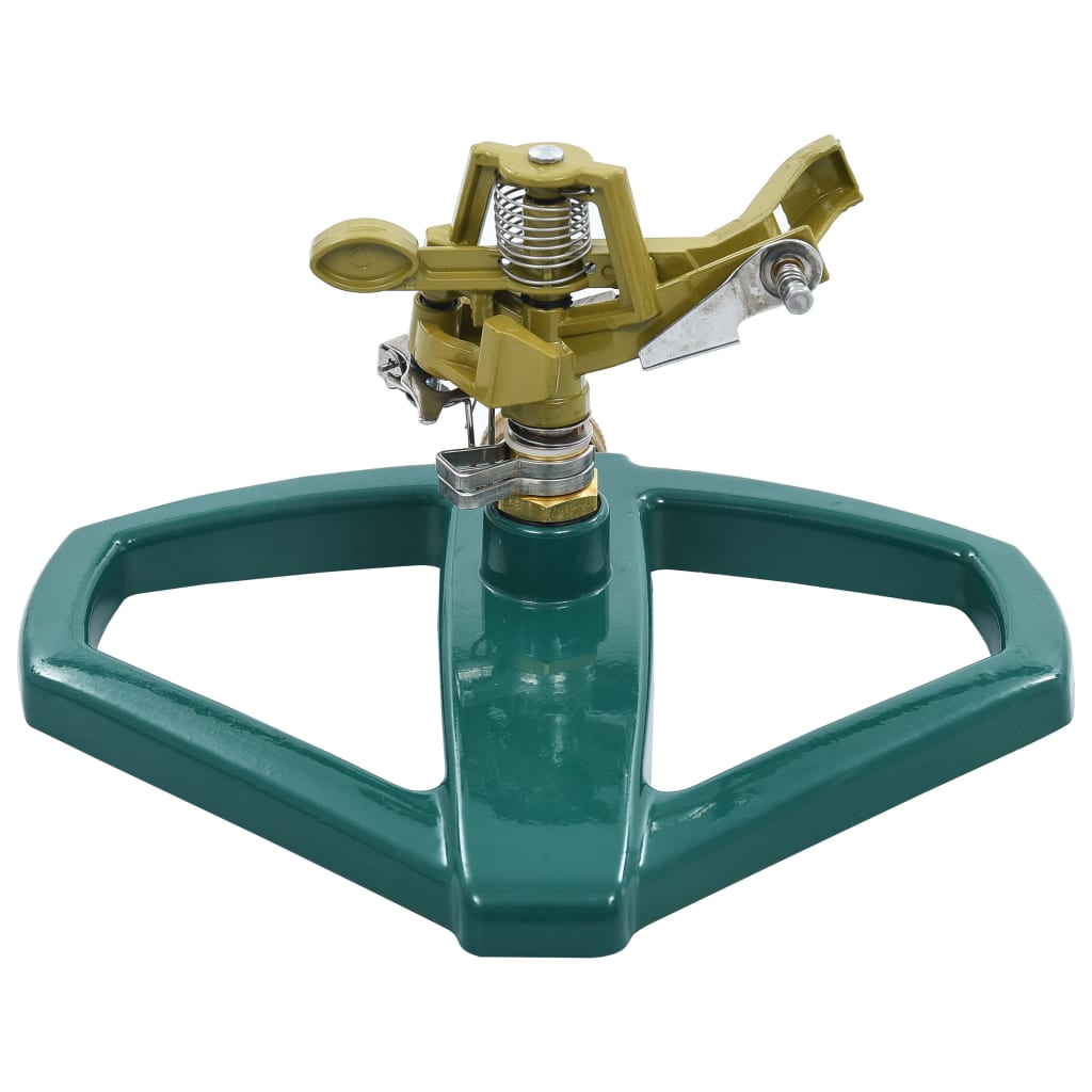 vidaXL Rotierender Sprinkler Grün 21×22×13 cm Metall