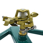 vidaXL Rotierender Sprinkler Grün 21×22×13 cm Metall