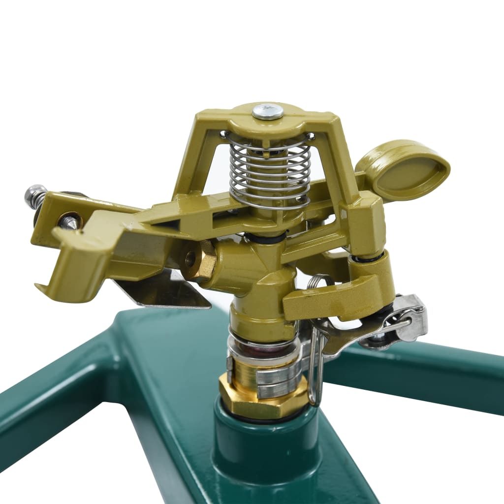 vidaXL Rotierender Sprinkler Grün 21×22×13 cm Metall