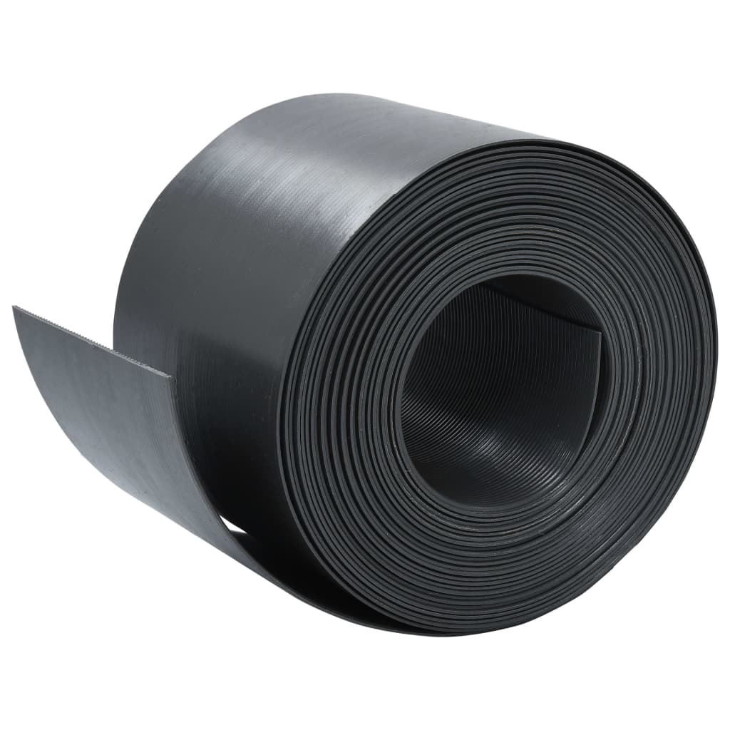 vidaXL Rasenkante Schwarz 10 m 15 cm PE