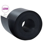 vidaXL Rasenkante Schwarz 10 m 15 cm PE