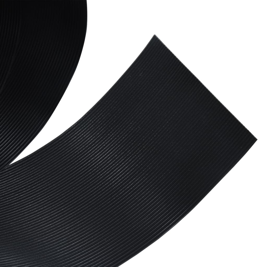 vidaXL Rasenkante Schwarz 10 m 15 cm PE