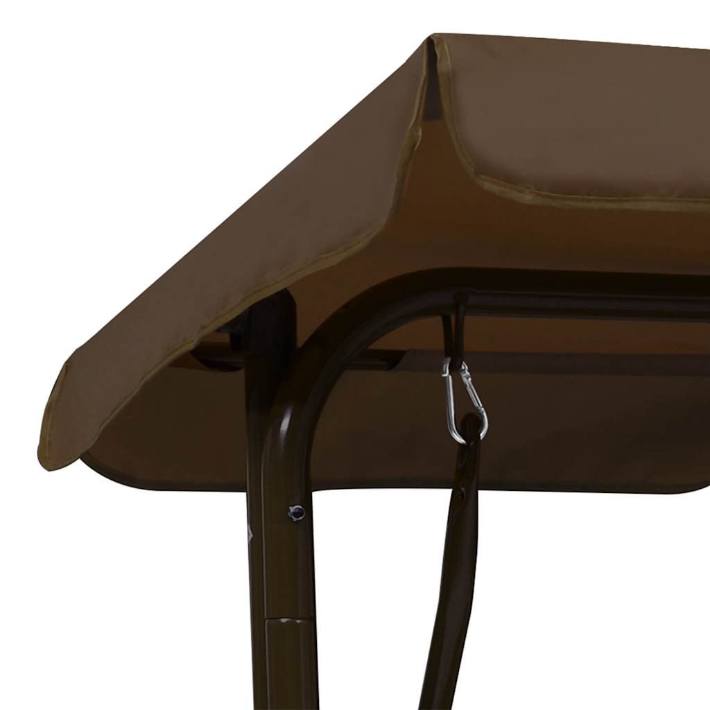 vidaXL Kinder-Hollywoodschaukel Braun 115×75×110 cm Stoff