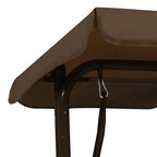 vidaXL Kinder-Hollywoodschaukel Braun 115×75×110 cm Stoff