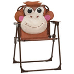 vidaXL 3-tlg. Garten-Bistro-Set für Kinder mit Sonnenschirm Braun