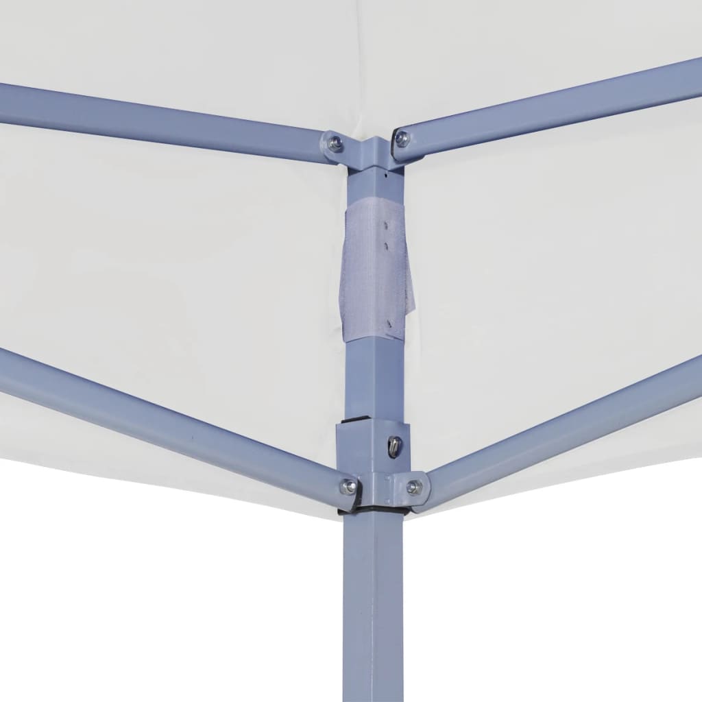 vidaXL Profi-Partyzelt Faltbar 3 x 3 m Stahl Weiß