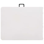 vidaXL Gartentisch Klappbar Weiß 180x72x72 cm HDPE