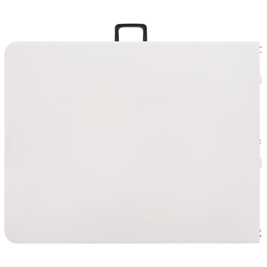 vidaXL Gartentisch Klappbar Weiß 180x72x72 cm HDPE