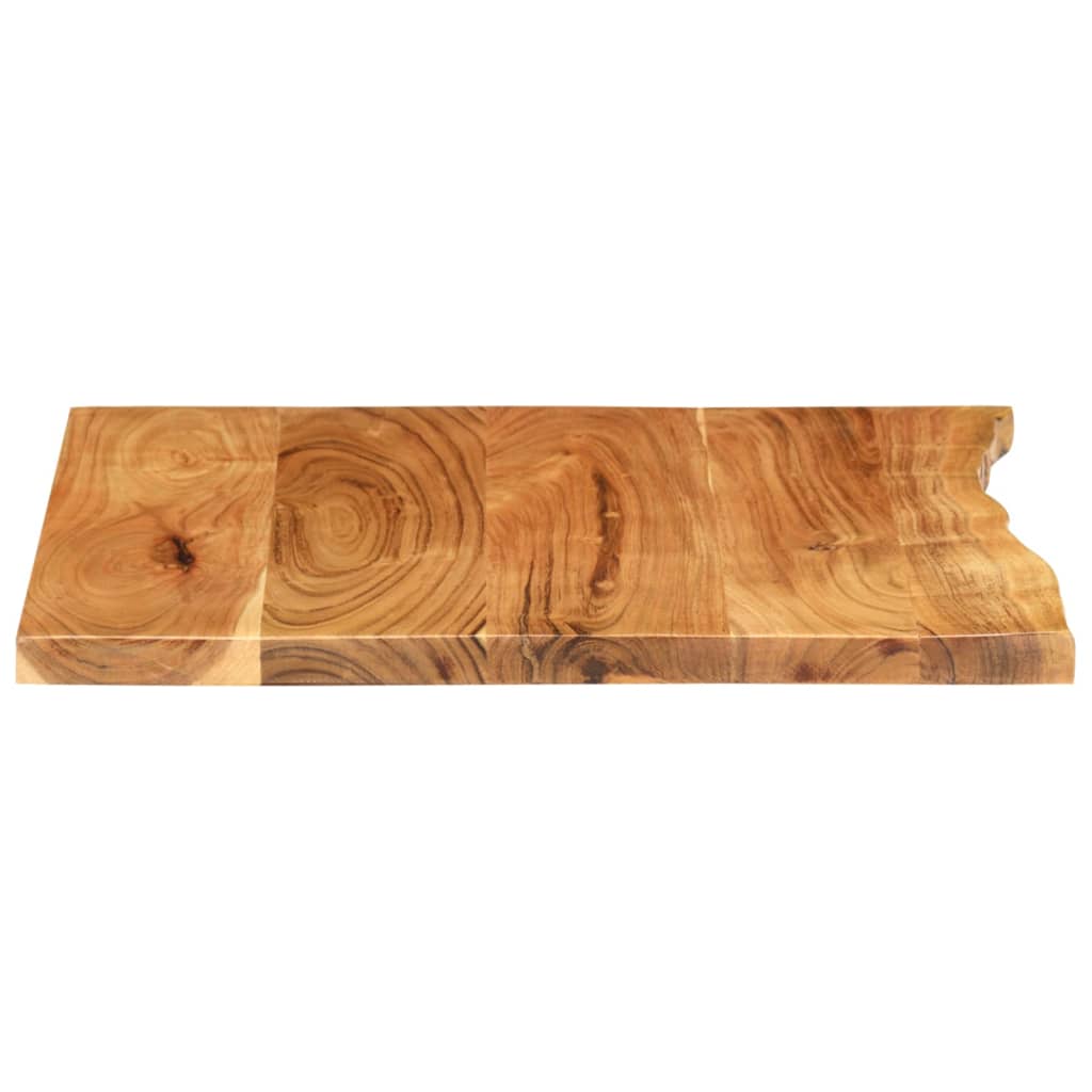 vidaXL Badezimmer-Waschtischplatte Massivholz Akazie 58x52x2,5 cm