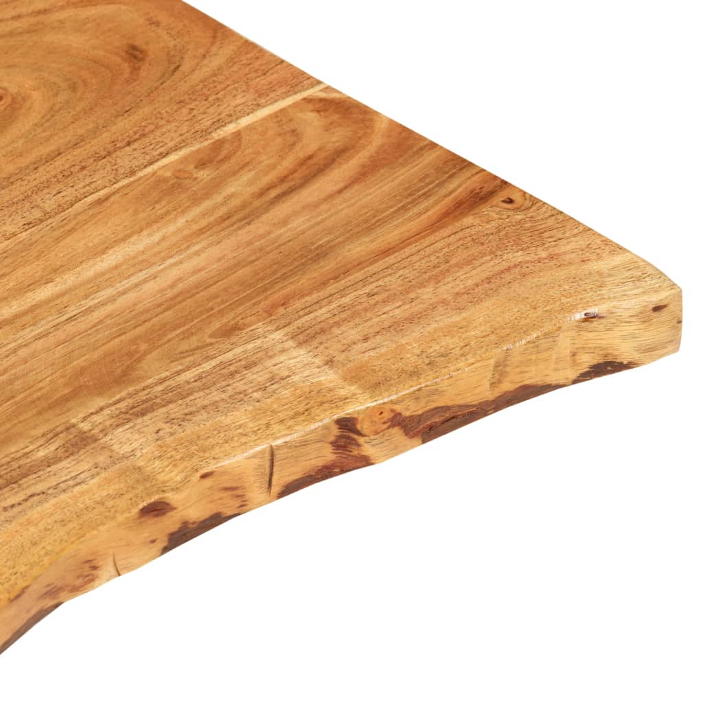 vidaXL Badezimmer-Waschtischplatte Massivholz Akazie 58x52x2,5 cm