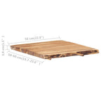 vidaXL Tischplatte Massivholz Akazie 58x(50-60)x3,8 cm