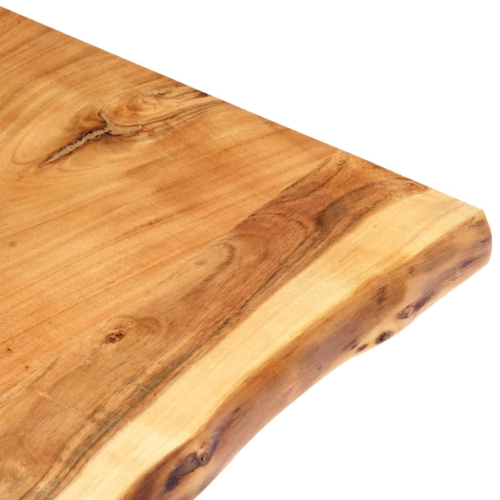 vidaXL Tischplatte Massivholz Akazie 80x(50-60)x2,5 cm