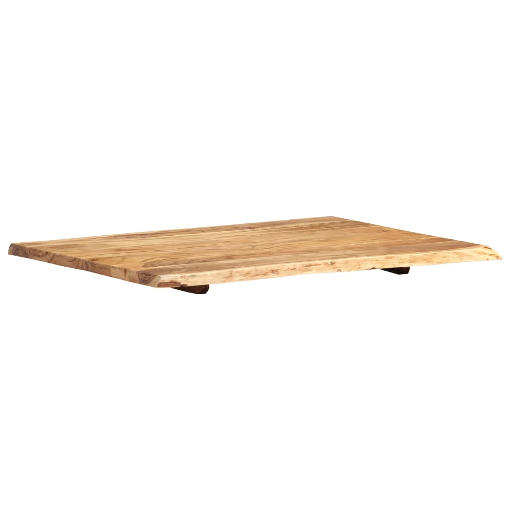 vidaXL Tischplatte Massivholz Akazie 80x(50-60)x2,5 cm