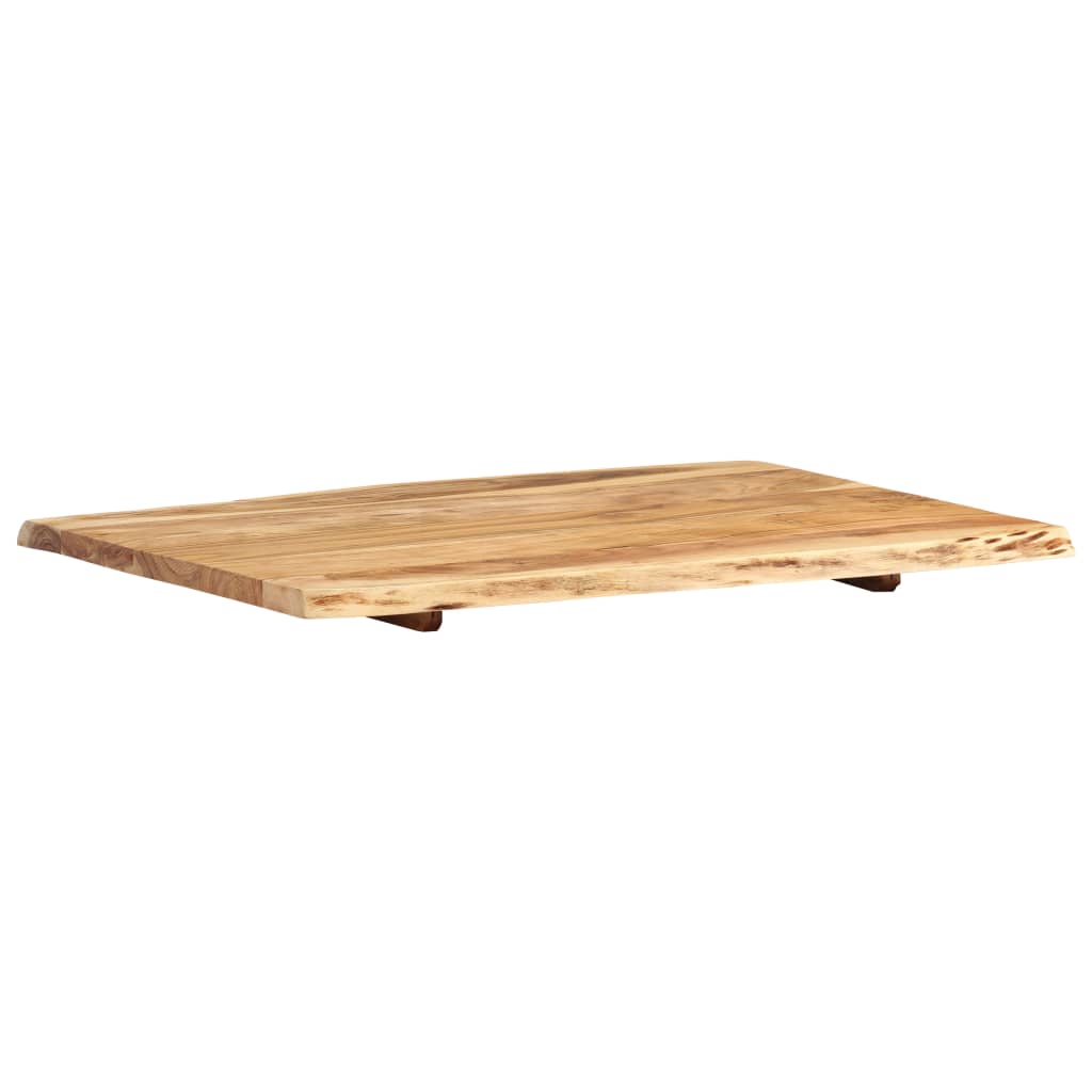 vidaXL Tischplatte Massivholz Akazie 80x(50-60)x2,5 cm