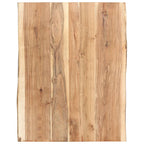 vidaXL Tischplatte Massivholz Akazie 80x(50-60)x3,8 cm