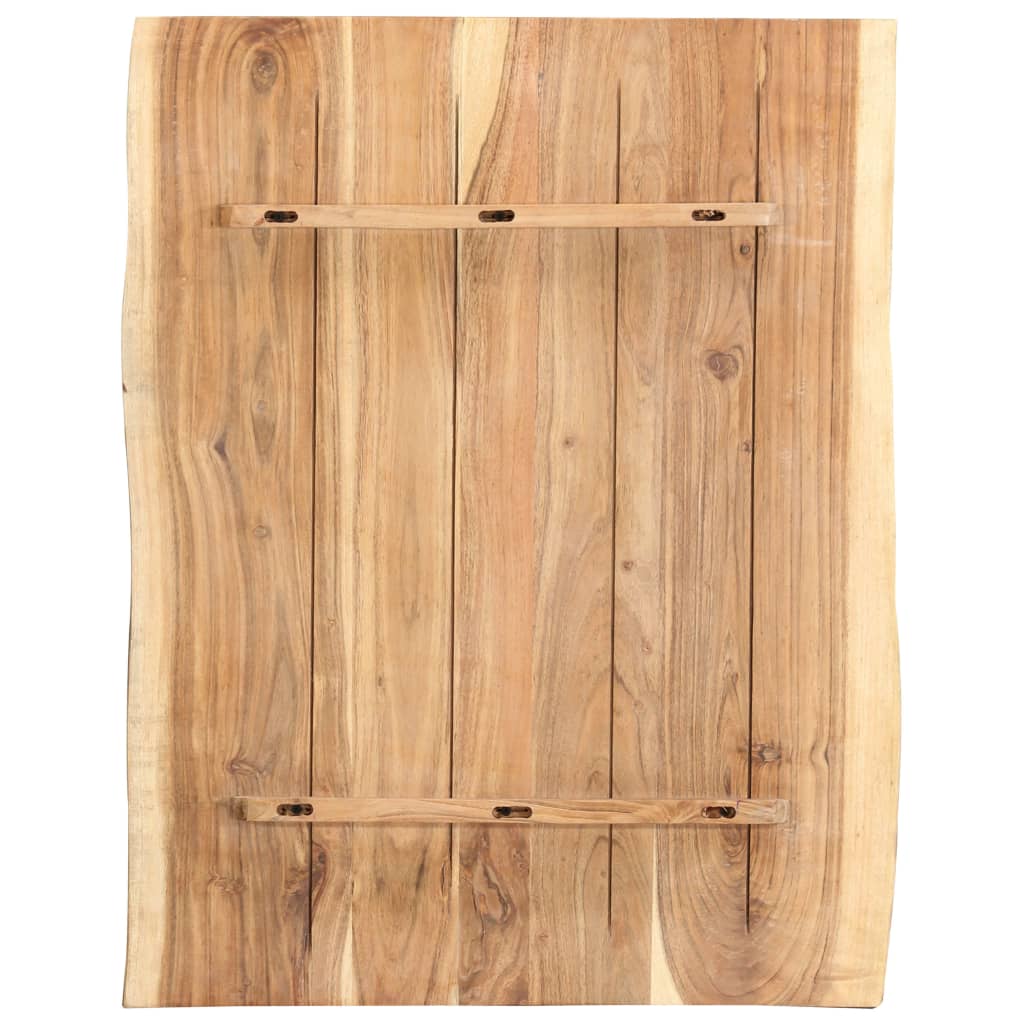 vidaXL Tischplatte Massivholz Akazie 80x(50-60)x3,8 cm