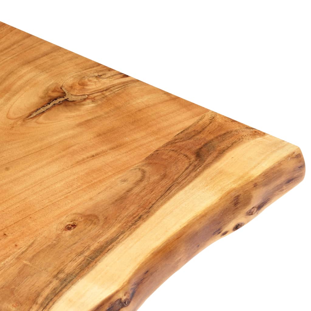 vidaXL Tischplatte Massivholz Akazie 80x(50-60)x3,8 cm