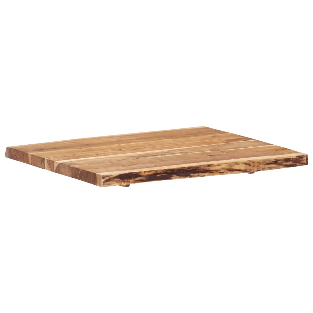 vidaXL Tischplatte Massivholz Akazie 80x(50-60)x3,8 cm