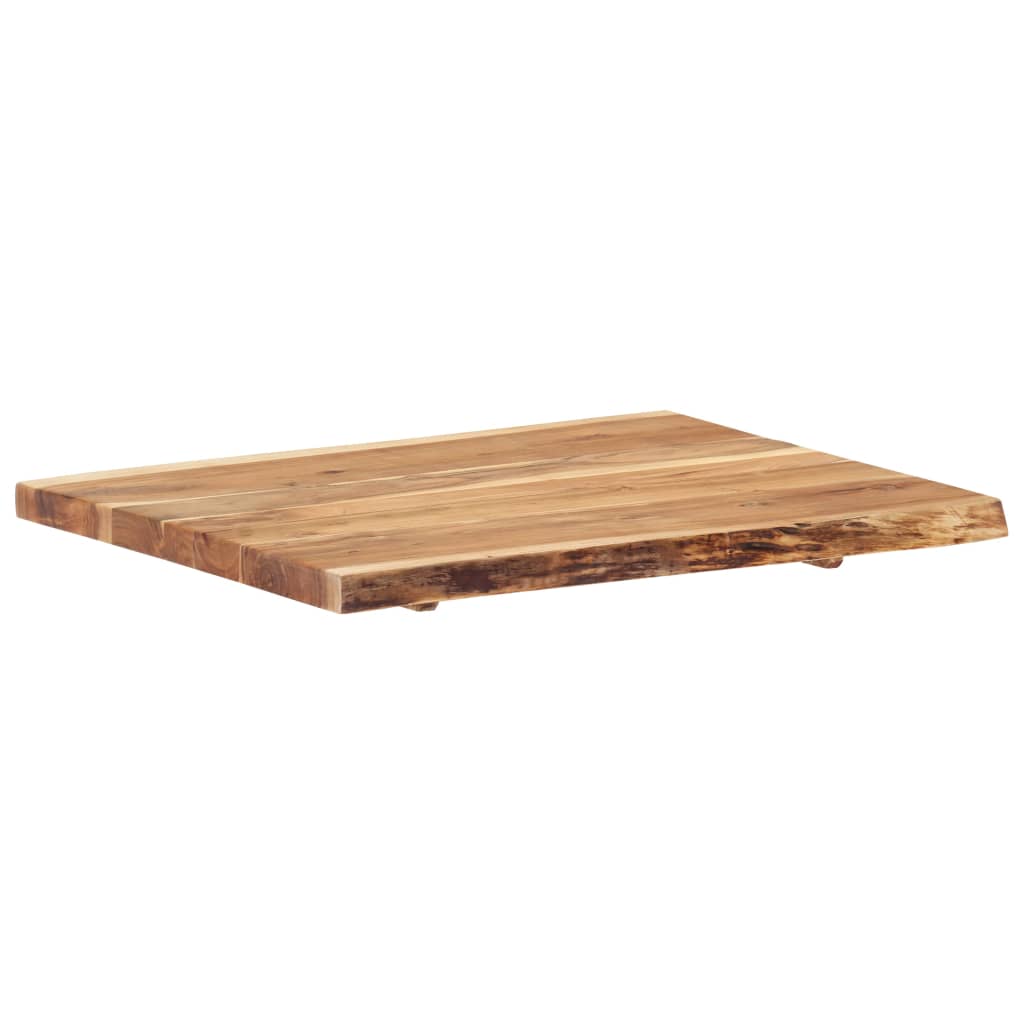 vidaXL Tischplatte Massivholz Akazie 80x(50-60)x3,8 cm