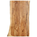 vidaXL Tischplatte Massivholz Akazie 100x(50-60)x2,5 cm