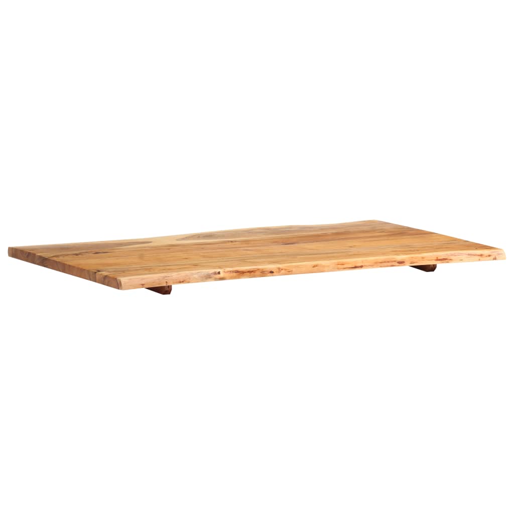 vidaXL Tischplatte Massivholz Akazie 100x(50-60)x2,5 cm