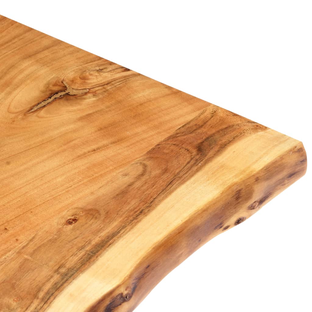 vidaXL Tischplatte Massivholz Akazie 100x(50-60)x3,8 cm