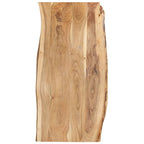 vidaXL Tischplatte Massivholz Akazie 118x(50-60)x2,5 cm