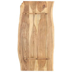 vidaXL Tischplatte Massivholz Akazie 118x(50-60)x2,5 cm