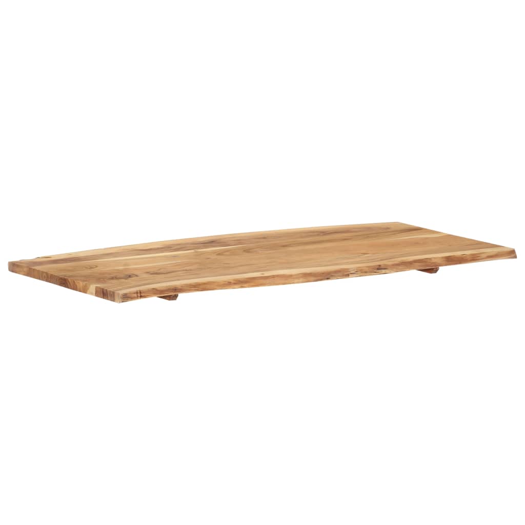 vidaXL Tischplatte Massivholz Akazie 118x(50-60)x2,5 cm