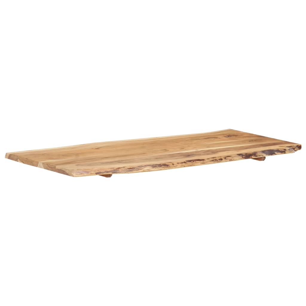 vidaXL Tischplatte Massivholz Akazie 118x(50-60)x2,5 cm