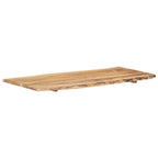 vidaXL Tischplatte Massivholz Akazie 118x(50-60)x2,5 cm