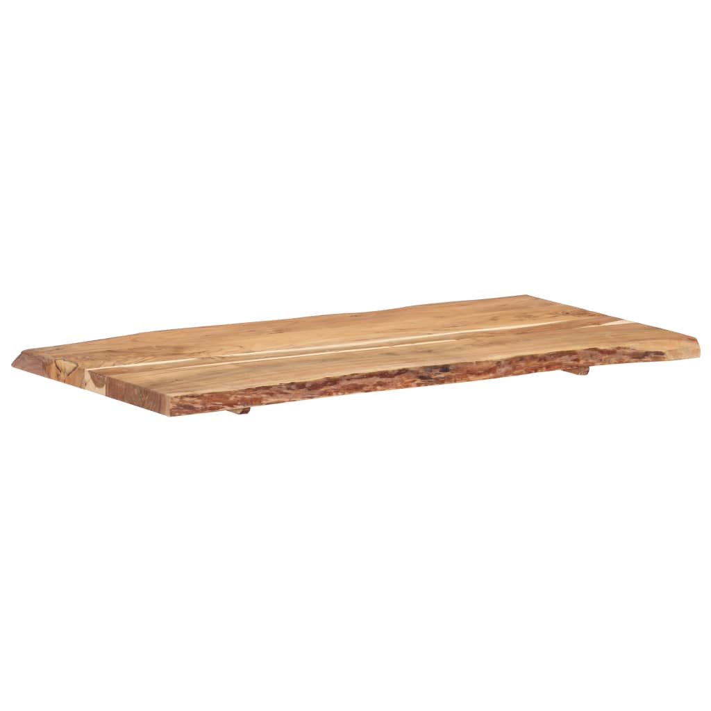 vidaXL Tischplatte Massivholz Akazie 118x(50-60)x3,8 cm
