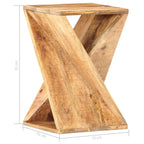 vidaXL Beistelltisch 35x35x55 cm Massivholz Mango