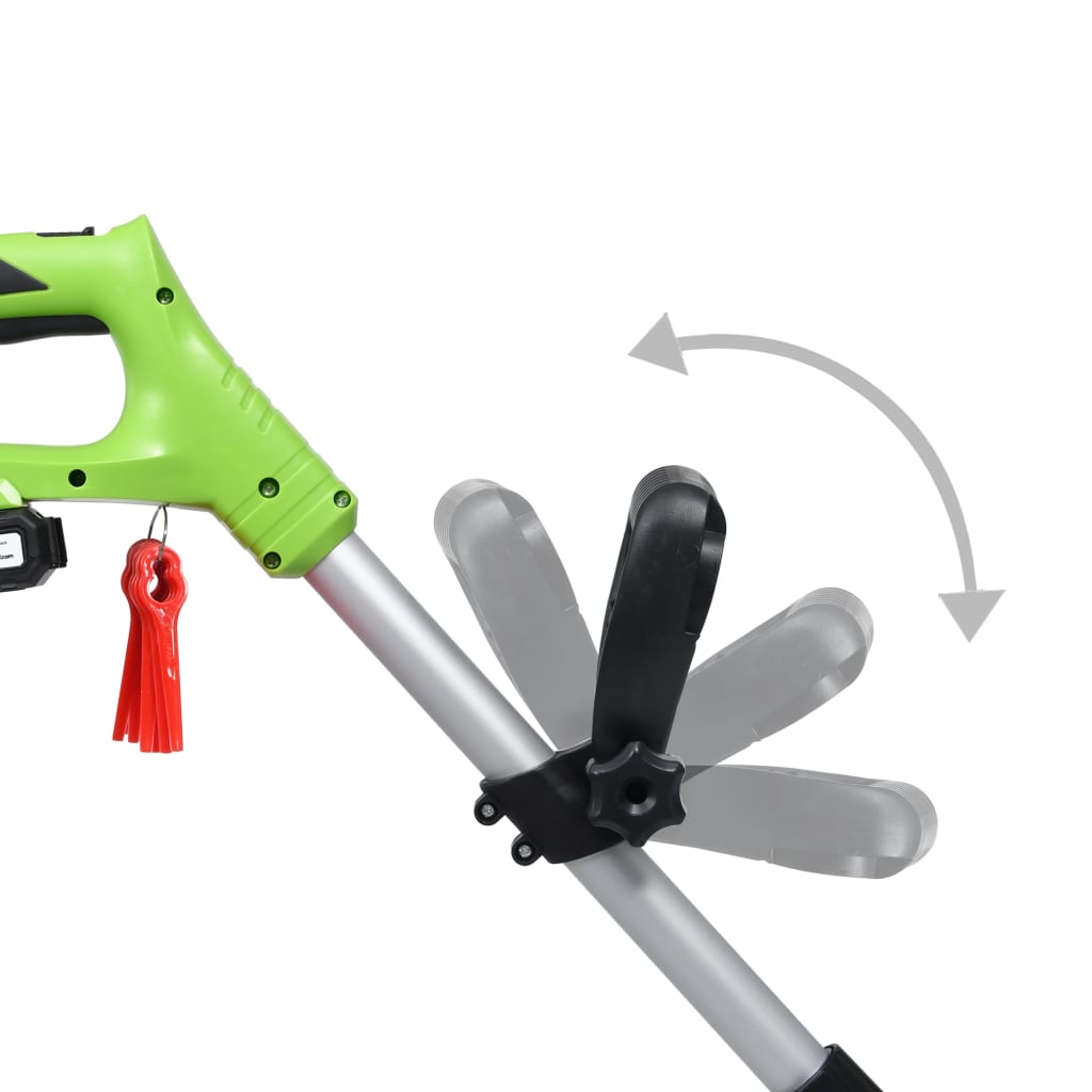 vidaXL Teleskop-Rasentrimmer mit Akkupack 20 V 1500 mAh Li-Ionen