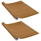 vidaXL Selbstklebende Türfolien 2 Stk. Helle Eiche 210 x 90 cm PVC