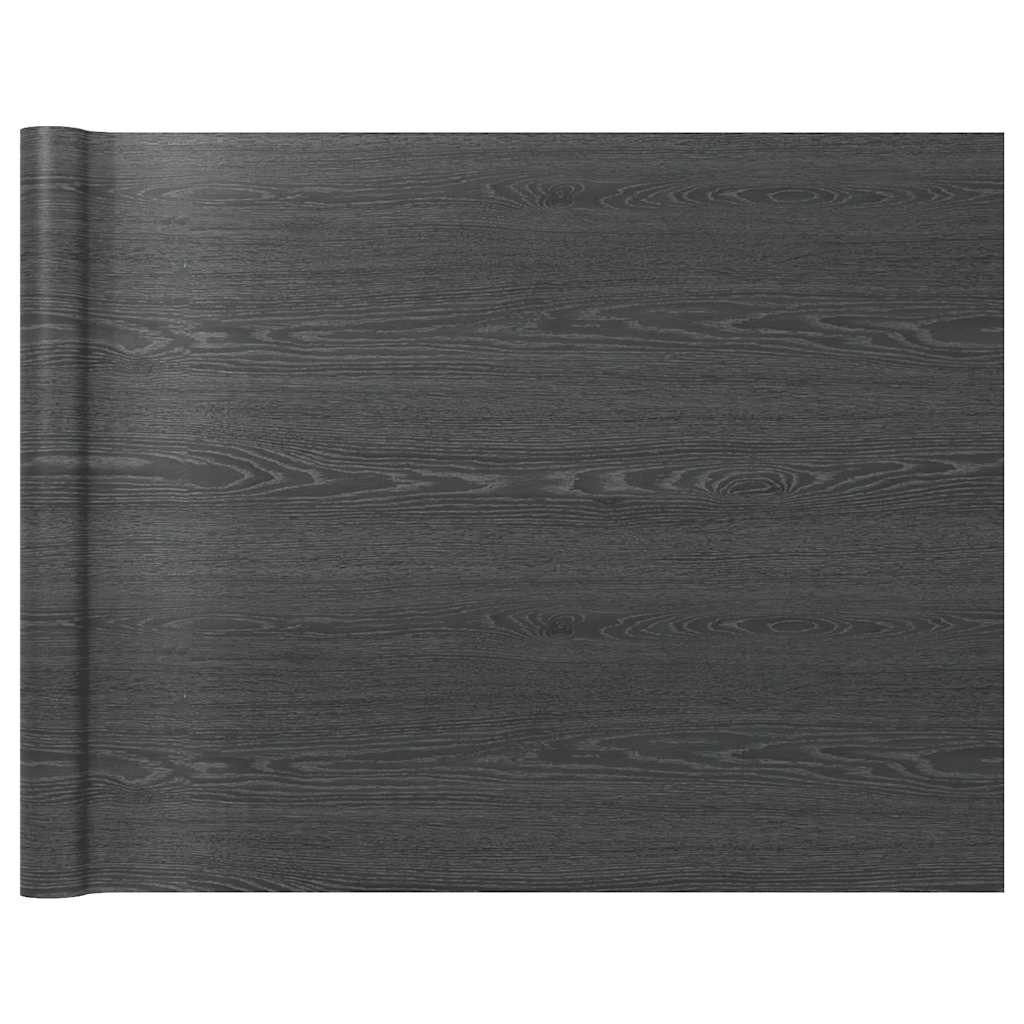 vidaXL Möbelfolie Selbstklebend Dunkles Holz 500x90 cm PVC