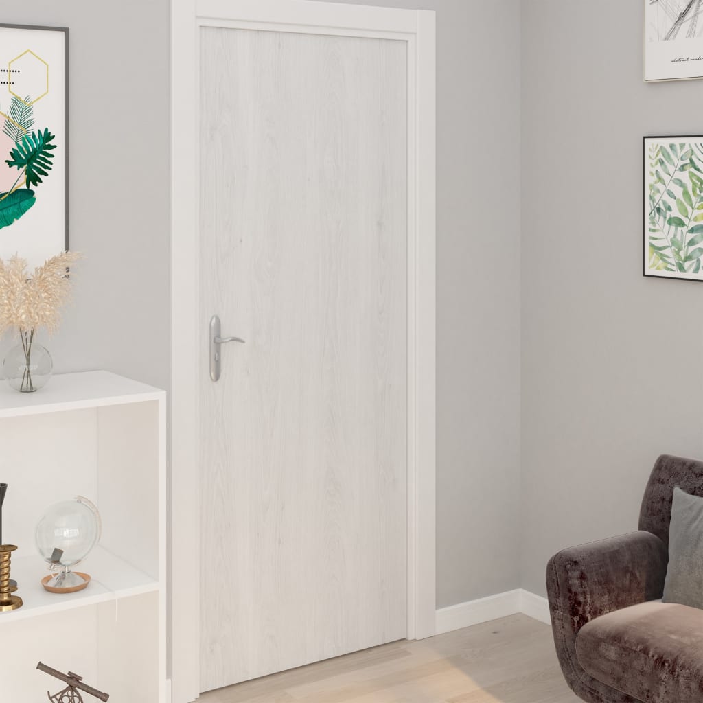 vidaXL Selbstklebende Möbelfolie Weißes Holz 500 x 90 cm PVC