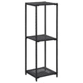 vidaXL Regal Schwarz 30x30x90 cm Poly Rattan