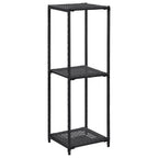 vidaXL Regal Schwarz 30x30x90 cm Poly Rattan